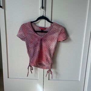 Pink and purple athletic top